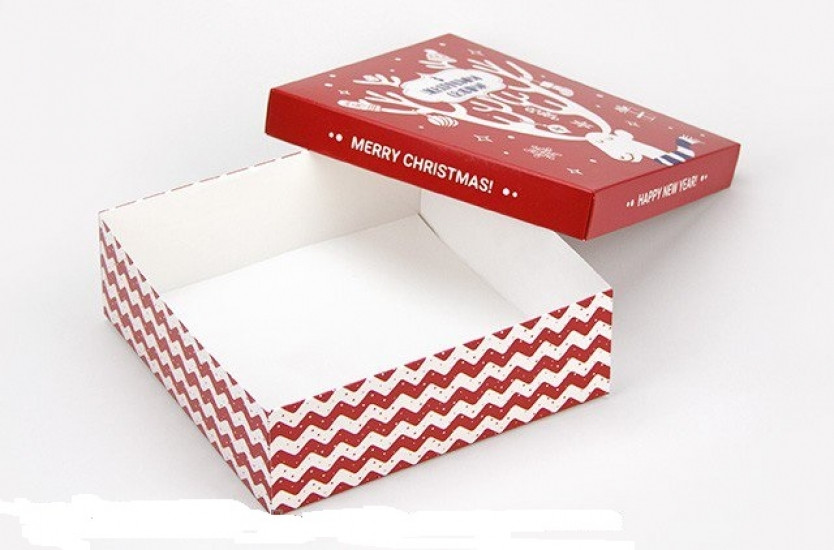 Подарочная коробка З новорічними святами 18*18*6 Вінниця - фото 2