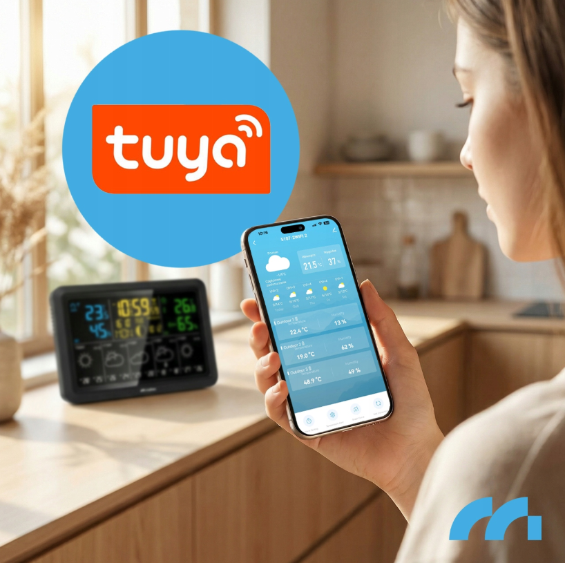 Метеостанція бездротова з Wi-Fi: термометр, барометр, додаток, датчик Maltec (Польща) Київ - фото 9