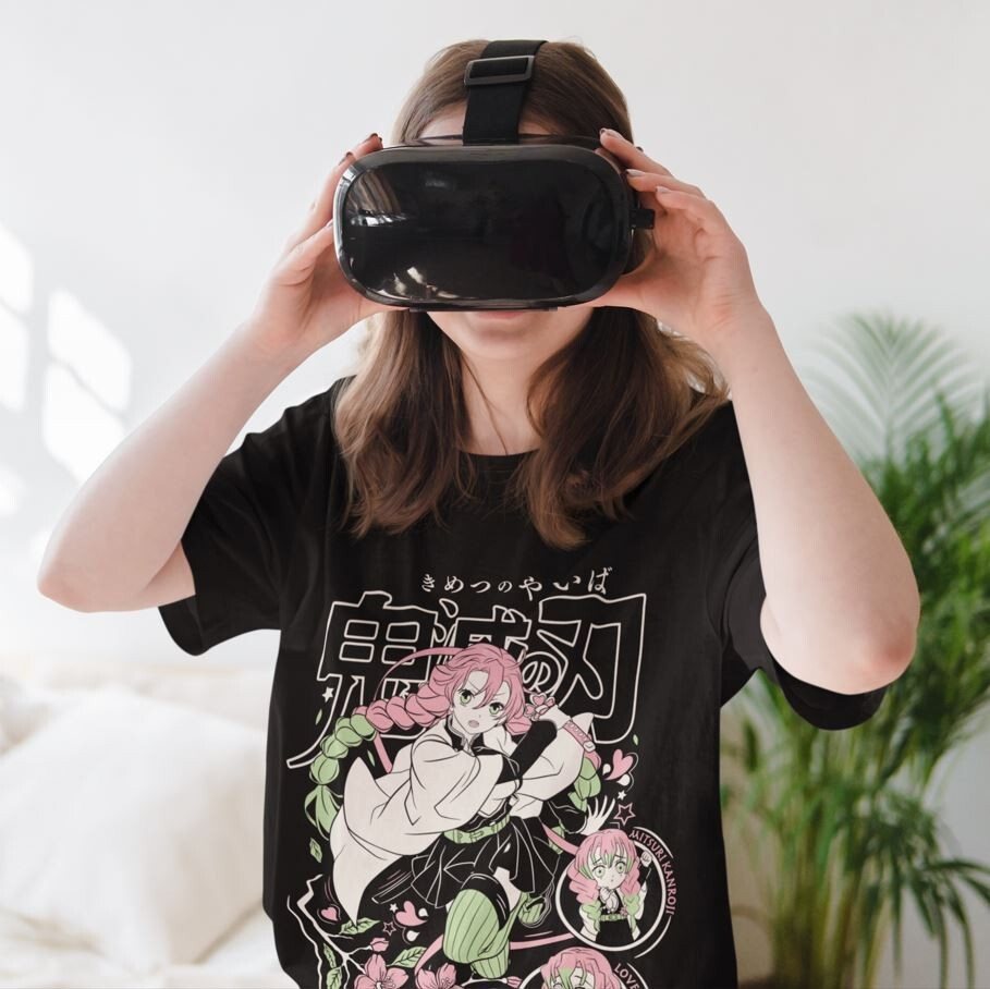 Футболка для хлопчика з аніме принтом Вбивця демонів оверсайз (зріст від 165 до 180) Чорний AnimeJ0830m Дніпро - фото 3