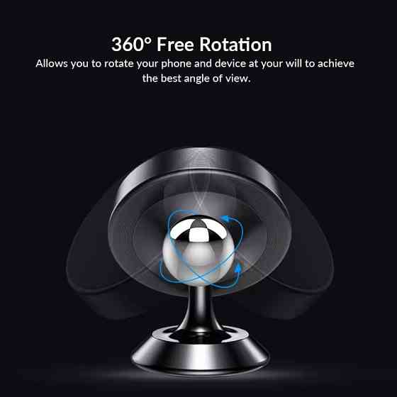 Тримач автомобільний, магнітний під телефон JK019, сірий Кам'янець-Подільський