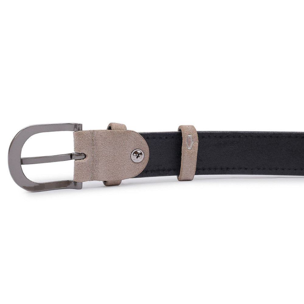 Модный женский замшевый ремень Vintage 20789 Серый Киев - изображение 3