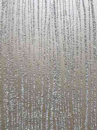 Шпалери вінілові на флізелін Marburg Dune однотонні темно коричневі тонкі структурні хвилясті смуги Київ