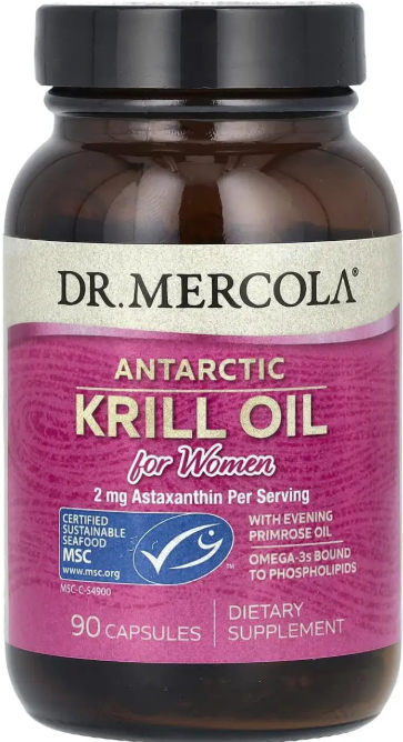 Олія криля для жінок Dr. Mercola Krill Oil 90 капс Київ - фото 1