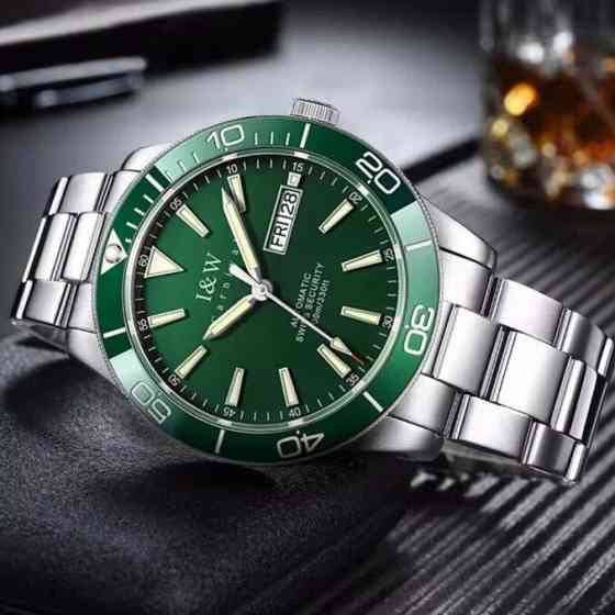 Годинник чоловічий механічний Carnival Diver Leather Deluxe 10 Bar (2 ремінці) Вінниця