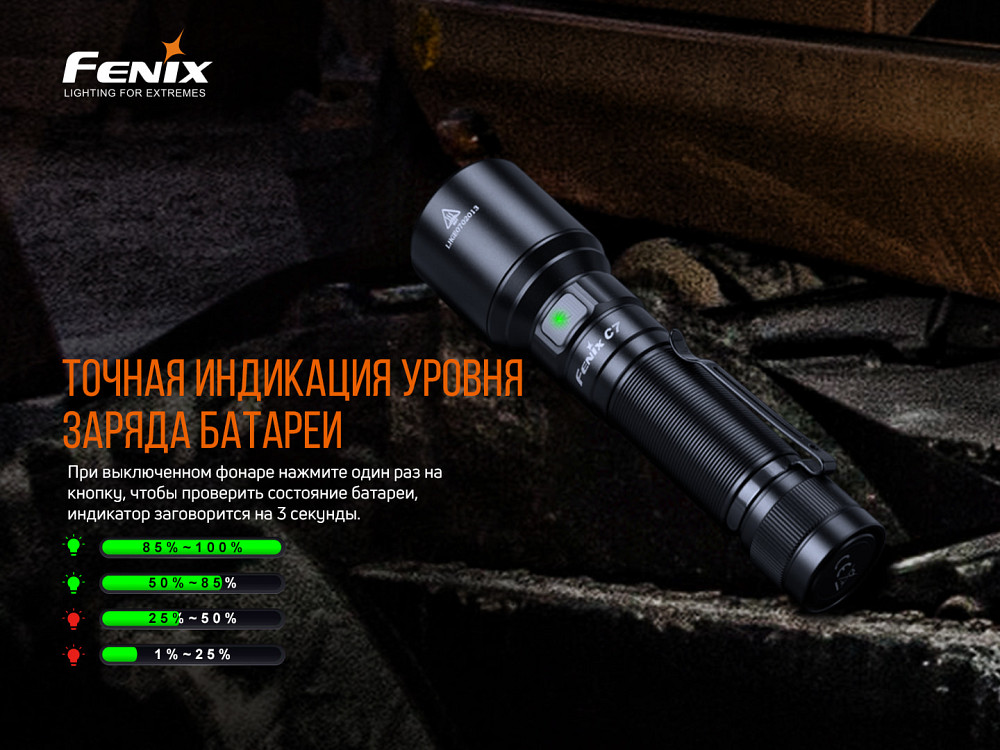 Ліхтар ручний Fenix C7 Киев - изображение 17