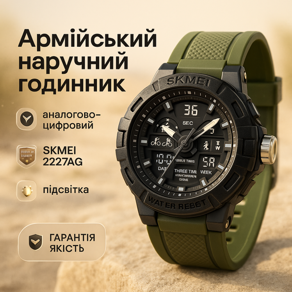 Чоловічий спортивний годинник з гарантією, Якісний спортивний годинник Практичний чоловічий ES-84 Львів - фото 3