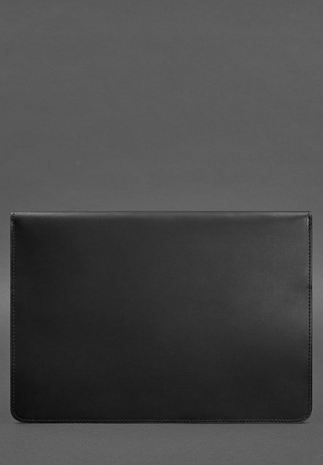 Шкіряний чохол конверт для ноутбука на макбук Lenovo HP Asus Acer DELL Apple УНІВЕРСАЛЬНИЙ на магнітах чорний Одеса - фото 3