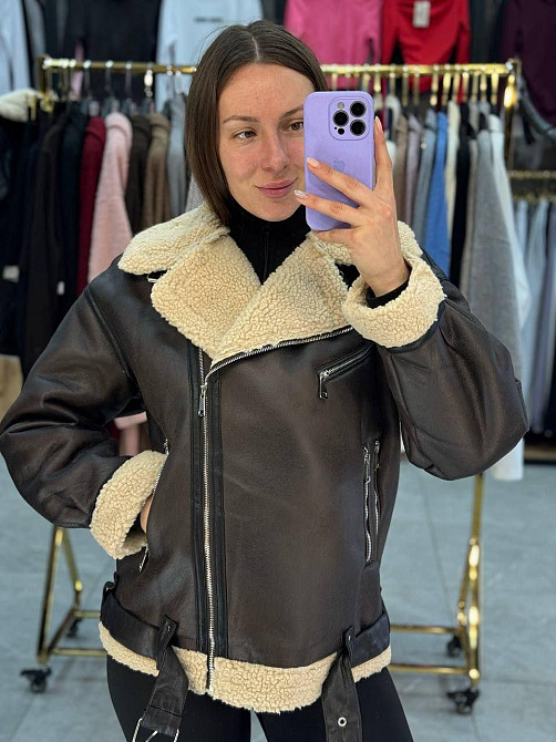 Жіноча стильна та тепла дублянка дублянка 46 Одеса - фото 1