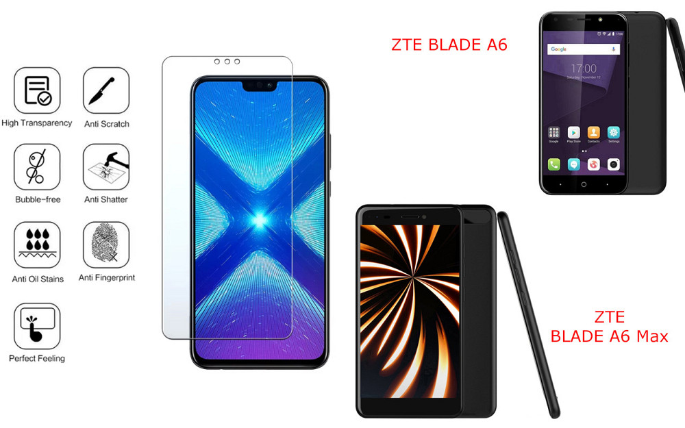 Захисне скло NeoGlass для ZTE BLADE A6,  BLADE A6 Max – надпрозоре та стійке Київ - фото 4