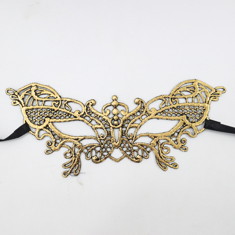 Ажурна маска на очі one size золотистий Київ - фото 2