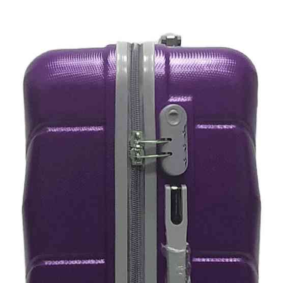 Валіза пластикова MILANO BAG 147 середня 65 см фіолетова Київ