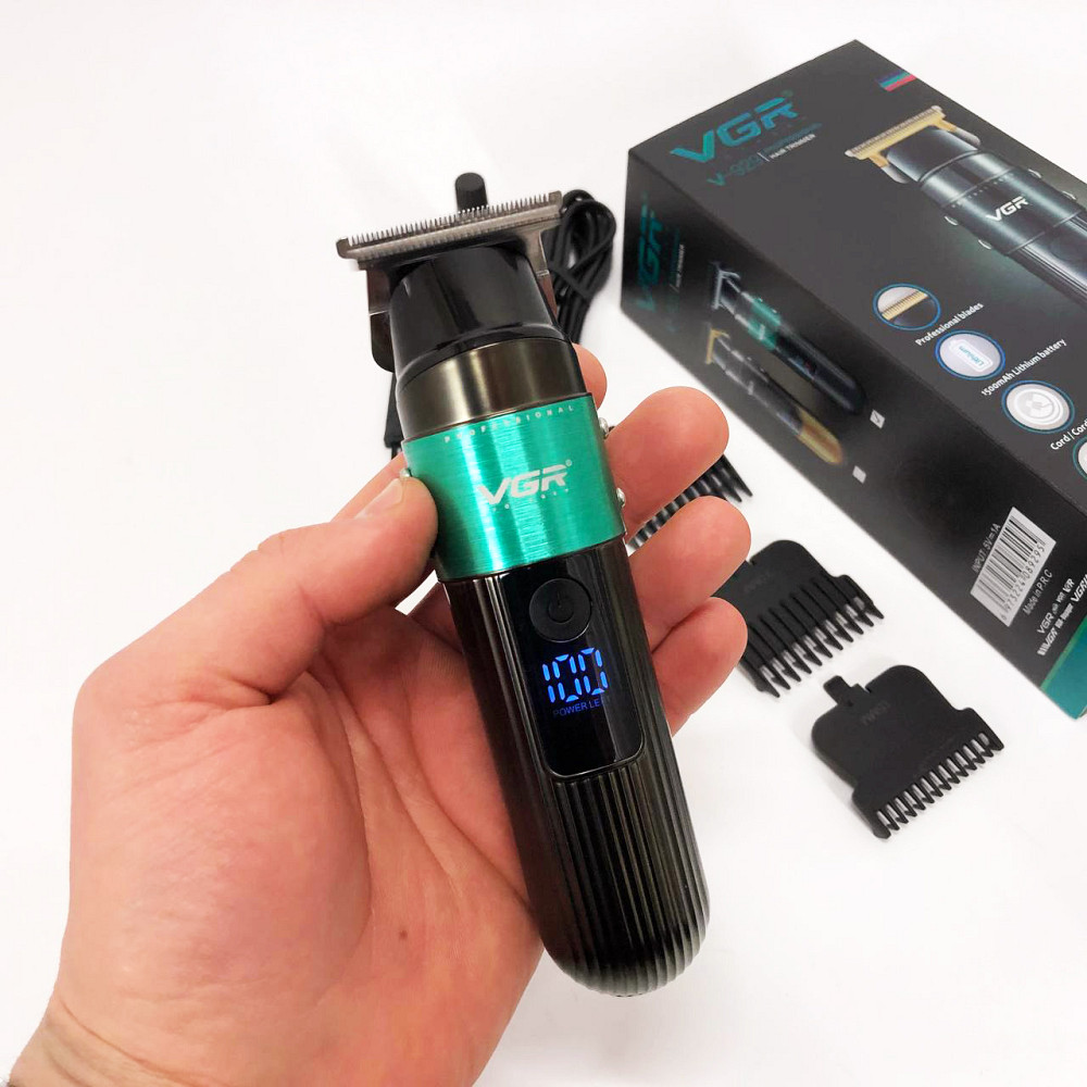 Портативна ручна машинка для стрижки волосся VGR V-929, Машинка-тример для стрижки бездротова EO-81 Київ - фото 14