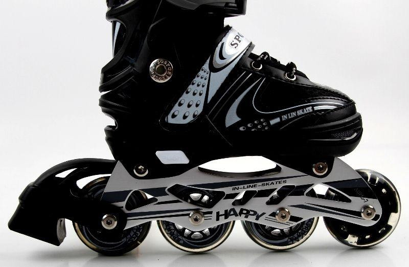 Раздвижные ролики Star Happy. Черный цвет. Размер 38-41 Одесса - изображение 4