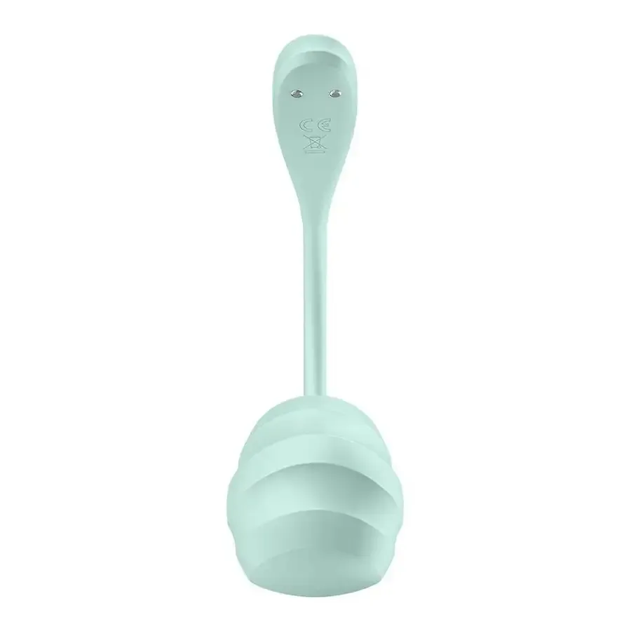 Віброяйце Satisfyer Smooth Petal Connect App Mint Львів - фото 3