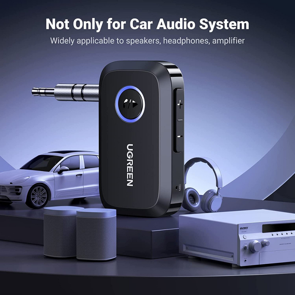 Bluetooth 5.3 приймач UGreen CM596 з AUX-виходом, мікрофоном для автомагнітол, дом.театров 90748 Николаев - изображение 8