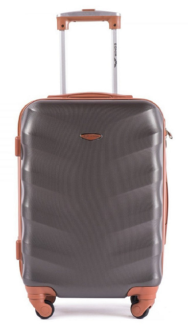 Чемодан пластиковый WINGS 402 малый графит Киев - изображение 3