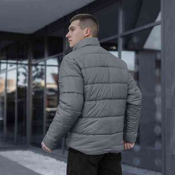 Чоловіча зимова куртка темно-сіра Pobedov Bubble Gum Київ
