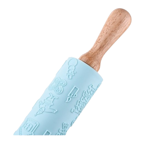 Качалка для тіста 43,5см силікон/дерево блакитний AR2316T Tasty baking Ardesto Житомир - фото 2