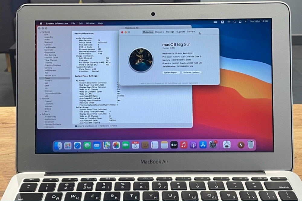 Ноутбук MacBook Air 11 (2015) Core i5 1.6 GHz. 4/256Gb. Київ - фото 6