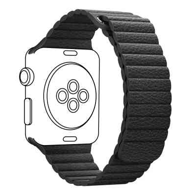 Ремінець до смарт-годинника Armorstandart Leather Loop для Apple Watch 42 (Series 11-10)/41/40/38 Black (ARM48655) Вінниця