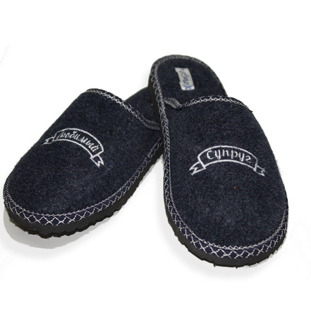 Тапочки "Найкращий чоловік" чоловічі кімнатні капці "Закоханий Чоловік" Одеса - фото 1