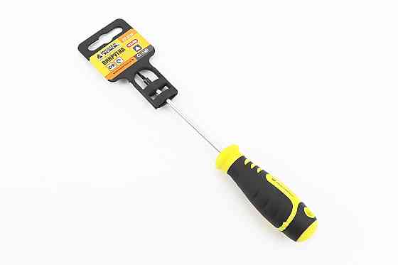 Викрутка магнітна тригранна TA2x100мм ручка з TPR покриттям 49-3210 Київ