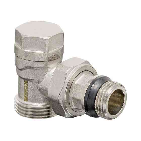 Комплект для підключення радіатора Koer SET-16 - 1/2"x3/4" (осьовий) з термоголовкою ЗЗ (KR3179) Київ