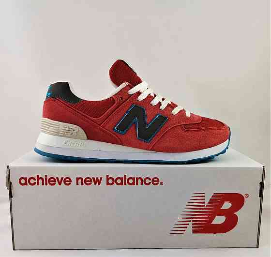 Чоловічі Кросівки New Balance 574 Червоні Нью Балансі (розміри: 41,42,43,45) Відео Огляд Дніпро