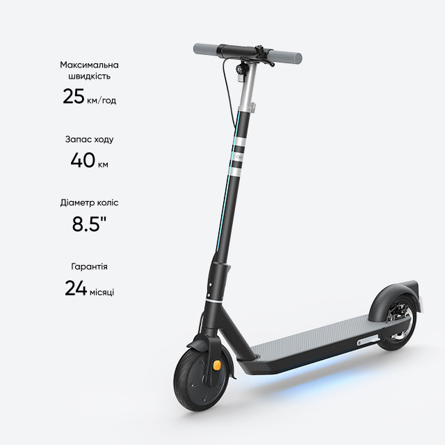 Електросамокат OKAI ES20-NEON Black 9", 300(600)W, 9.8Ah, 40km, 25km\h, 20%, NFC, App, 16kg Київ - фото 10