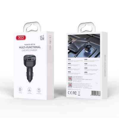 FM модулятор XO BCC18 USB-A OTG/USB-C Black (BCC18.black) Винница