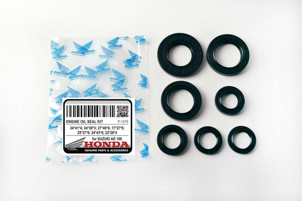 Сальники (набір) скутер Сузукі Адреса 100 7шт (повний комплект) Мукачево - фото 1