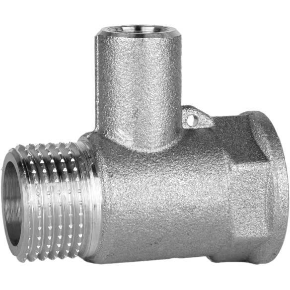 Трійник для датчика температури нікельований 1/2″ВР х М10 х 1/2″ЗР штампований посилений А0202А(нк) VA (000027737) Київ - фото 4