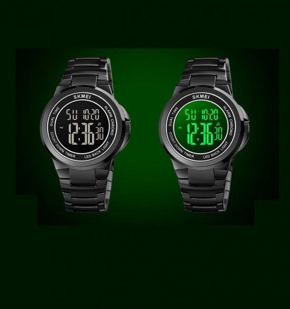 Чоловічий наручний годинник Skmei 1712 Чорний Вінниця - фото 8