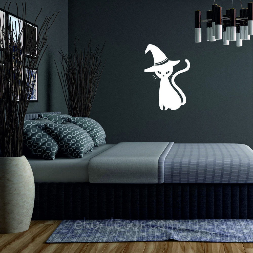 Декоративне настінне Панно «Кіт», Декор на стіну 110*75 см, Білий Київ - фото 3