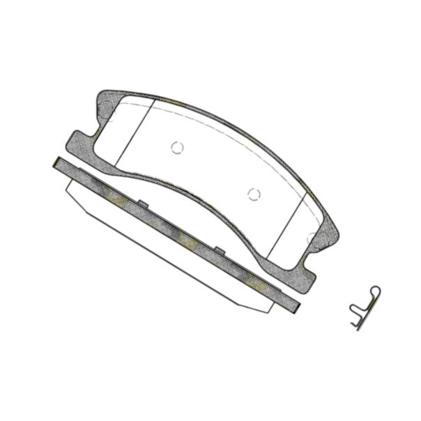 Колодки Jeep Grand Cherokee II (1998-) передние тормозные Мукачево - изображение 1