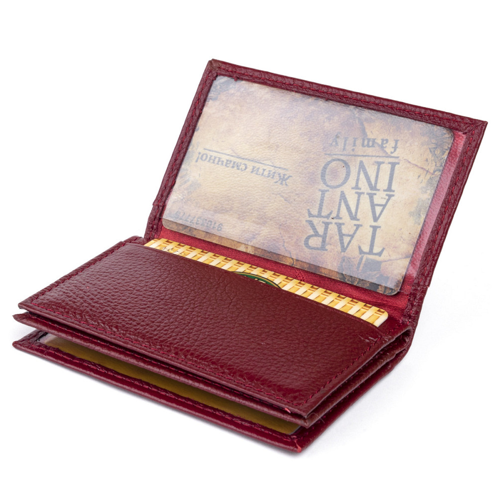 Візитниця-книжка ST Leather 19218 Бордова Київ - фото 17