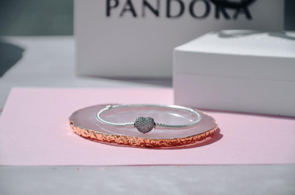 Срібний браслет для намистин Пандора"Серце"  590727CZ MasterSem Київ - фото 3