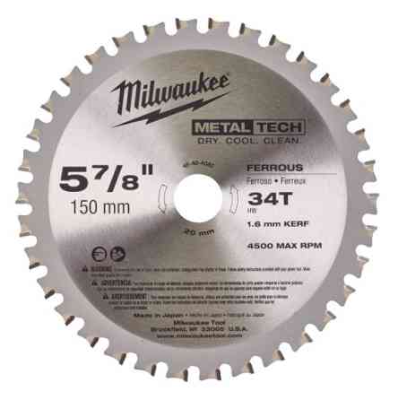 Диск пильный для циркулярной пилы по металлу MILWAUKEE, диаметр 150x20x1,6x34 Одесса