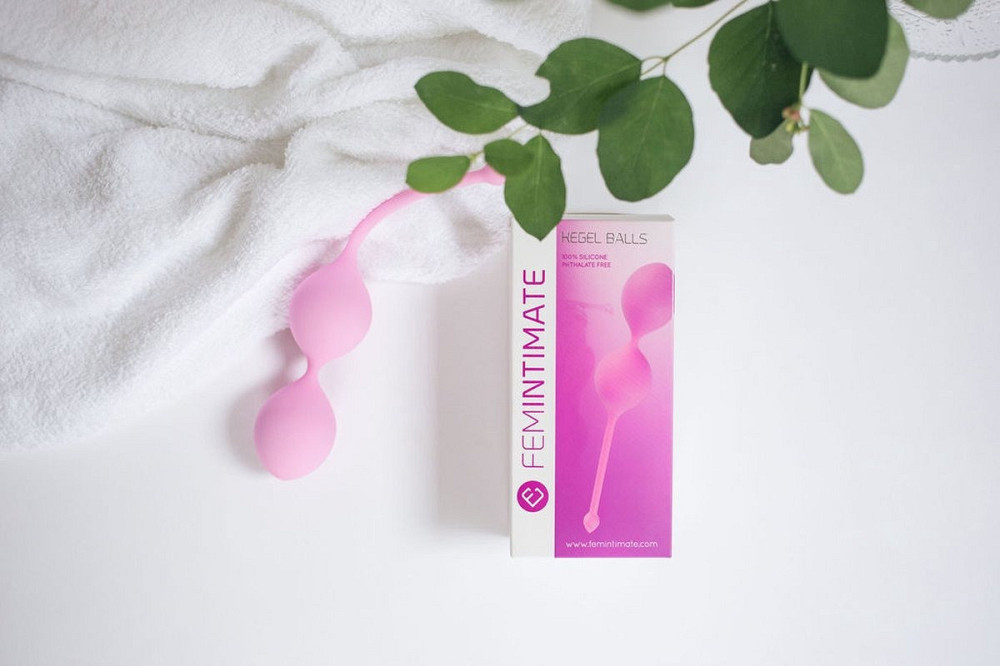 Вагинальные шарики Кегеля FEMINTIMATE розовые Sex Aura Киев - изображение 3