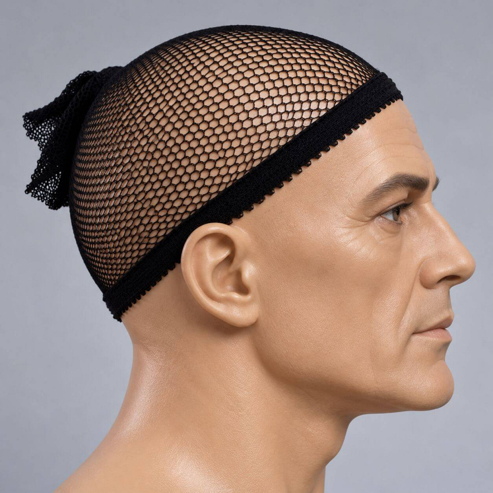 Шапочка-сетка фиксирующая для парика/сна чёрная, Унисекс Киев - изображение 11