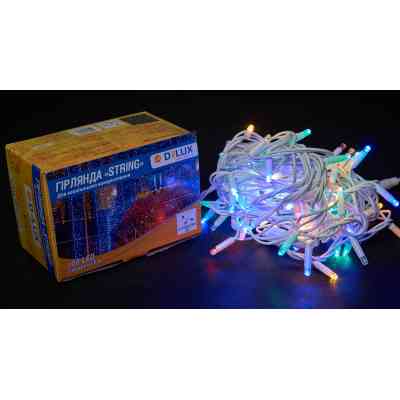 Гірлянда Delux STRING flash 100LED 10 м мульти/білий IP44 EN (90012974) Вінниця