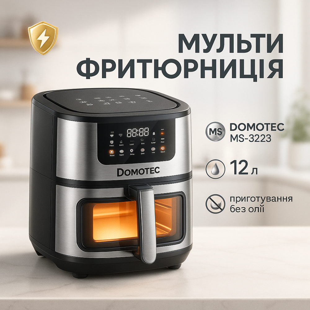 Электрические фритюрницы съемной DOMOTEC MS-3223 12Л 3500Вт, Фритюрница для общепита GO-15 Львов - изображение 2
