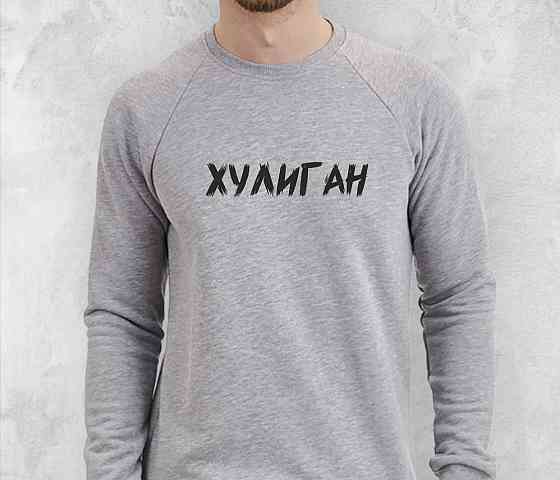 Мужской серый свитшот\ реглан 