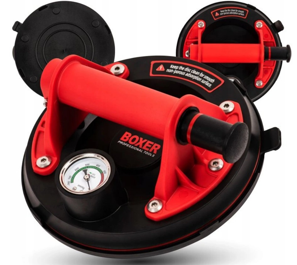 Вакуумная присоска BX-3269 для плитки, стекла и керамики, до 200 кг, с манометром и чехлом Одесса - изображение 1