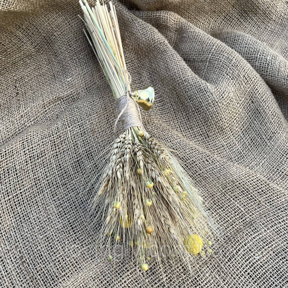 Рождественский Дедух из колисков ржи, пшеницы и льна - украинский декор Ирпень - изображение 3