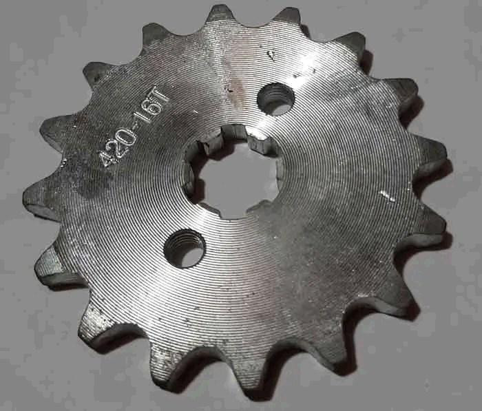 Зірка трансмісії (передня) мопед Дельта 420-16T (кована) Мукачево - фото 1