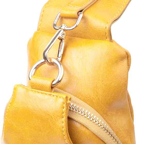 Яркая женская слинг сумка через плечо из экокожи Vintage 22753 Желтый Киев