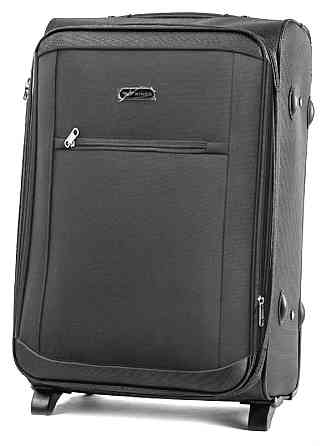 Валіза тканинна WINGS 1701 середня 64 см 2 колеса сіра Київ