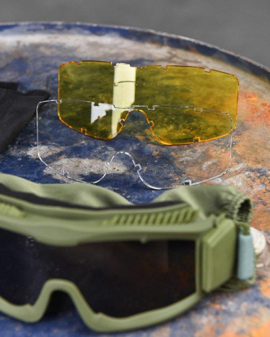 Очки – маска защитные баллистические с вентиляцией олива ВТ6018 Одесса - изображение 5