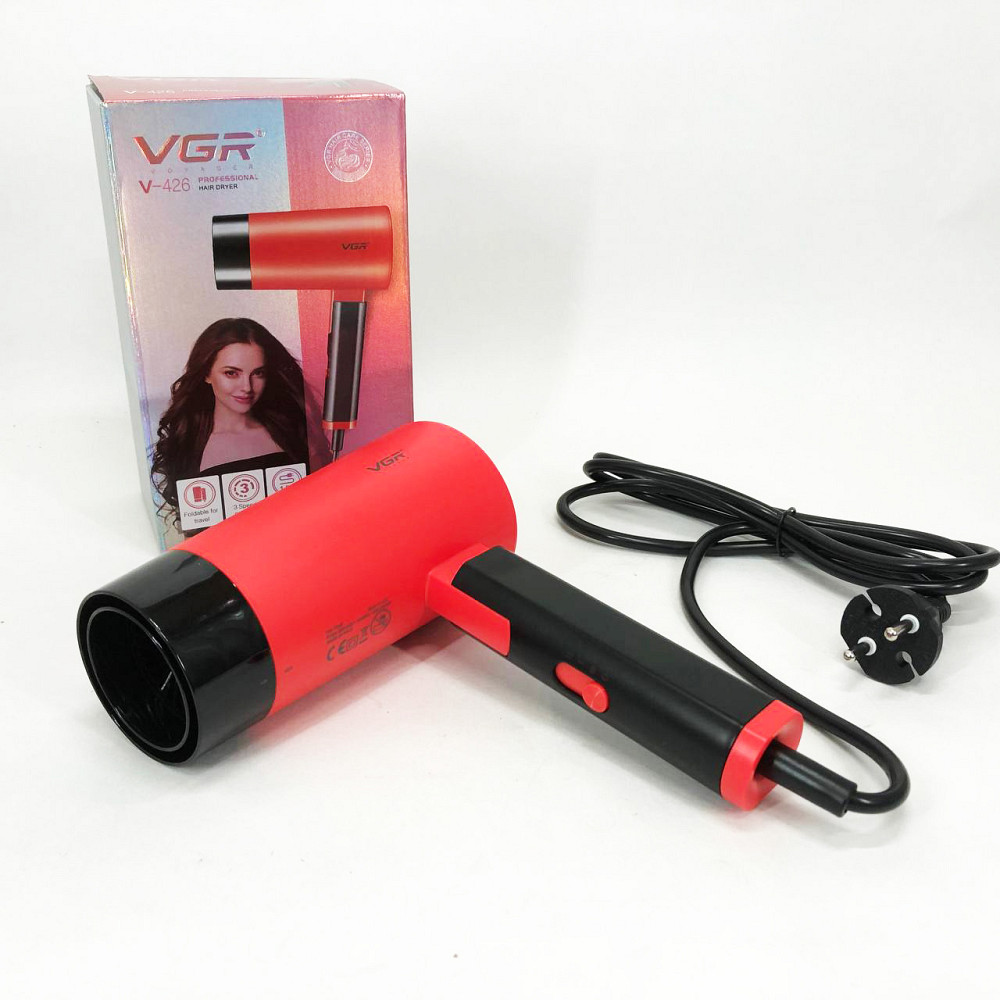 Мощный фен для быстрой сушки VGR V-426 2000 Вт, Функциональный профессиональный фен MX-97 Львов - изображение 15